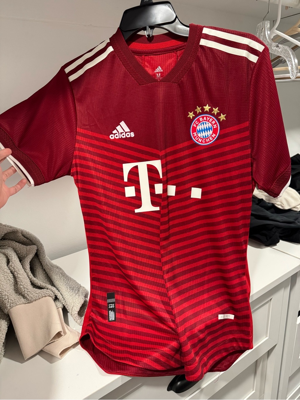 adidas Red Bayern Munich Soccer Jersey